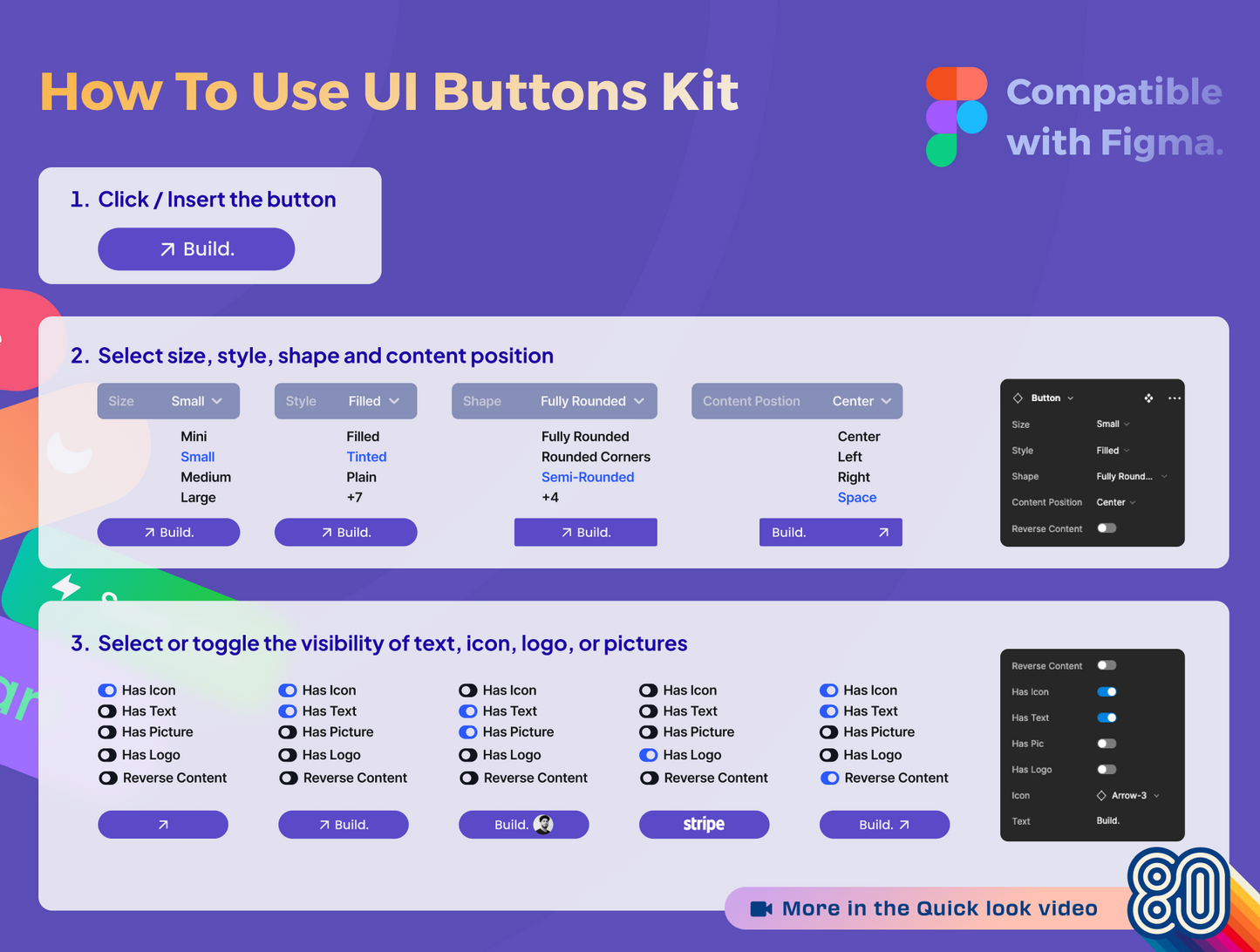 UI Buttons Kit For Figma