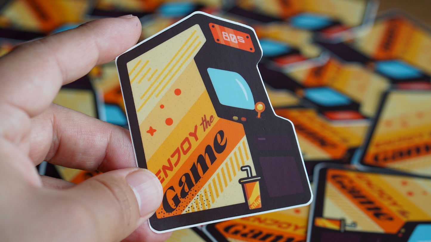 Enjoy The Game Arcade Sticker