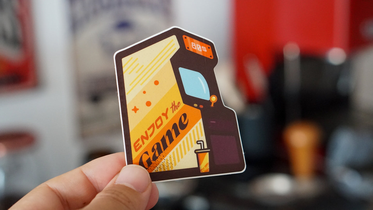 Enjoy The Game Arcade Sticker