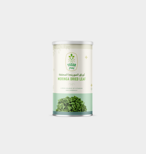 Moringa Dried Leaves by Yusur - Natural and Clear Design