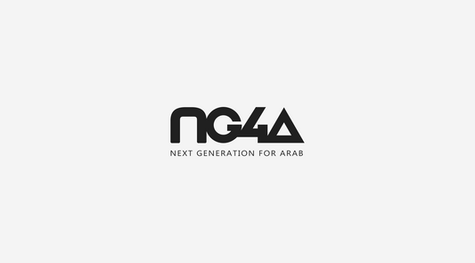 PlayStation-inspired logo for NG4A, combining symbols with letters to represent gaming culture.