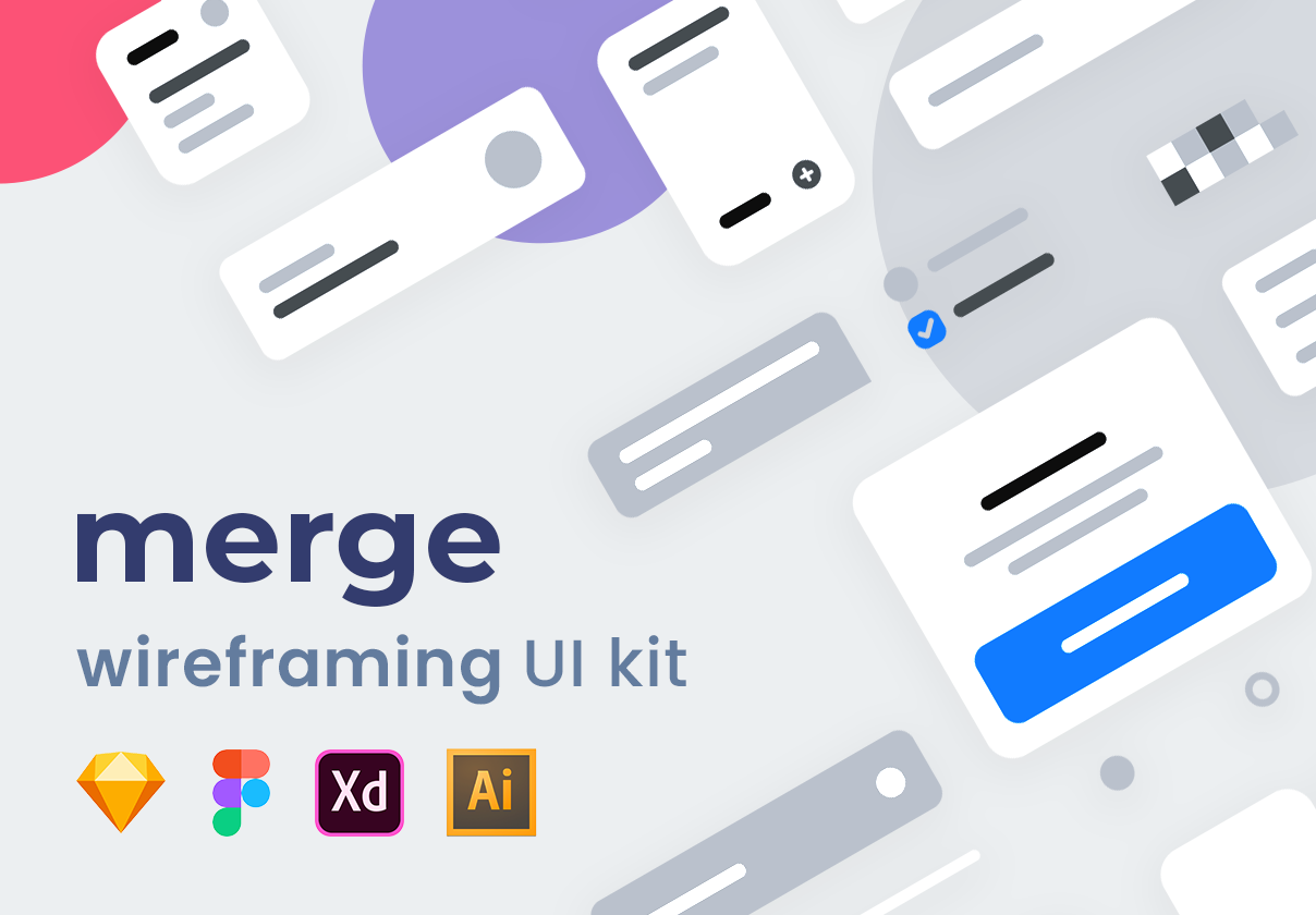 Merge Wireframing UI Kit – 80.design