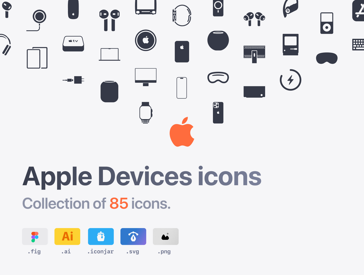 Apple Technology Icon Apple Devices Icons – 80.design