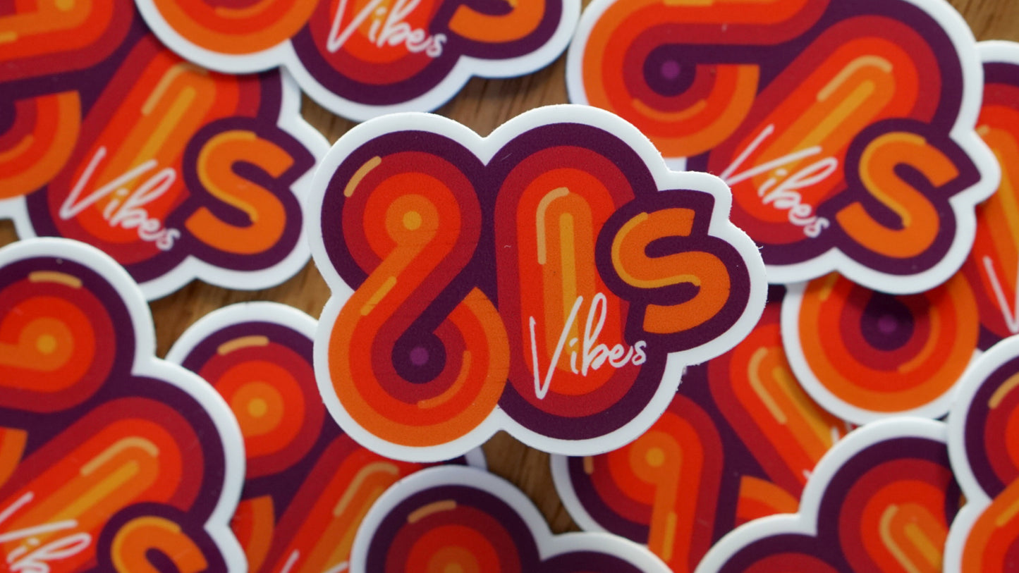 80s Vibes - Retro Colorful Sticker