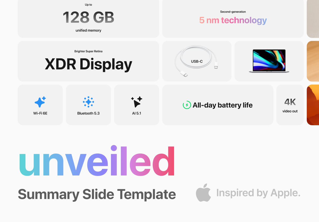 Unveiled - Summary Slide Template